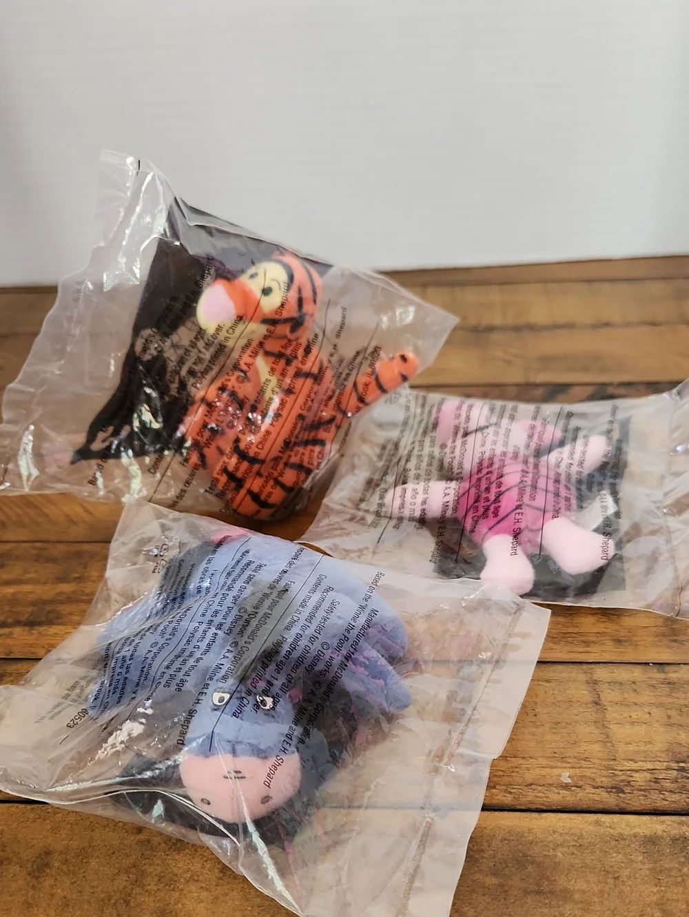 McDonalds Winnie The Pooh Trio - Eeyore, Tigger And Piglet Plush Characters
